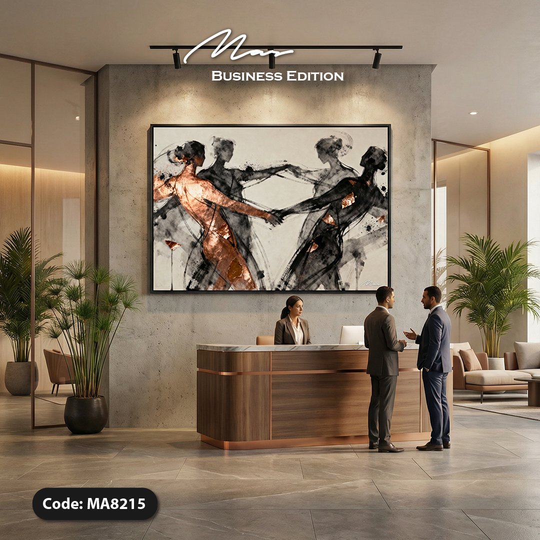 MAS business artwork in a contemporary reception