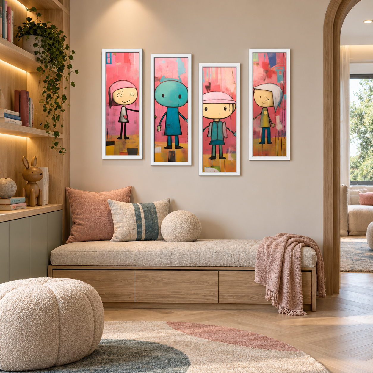 MAS Pixel Art Set in a colorful interior