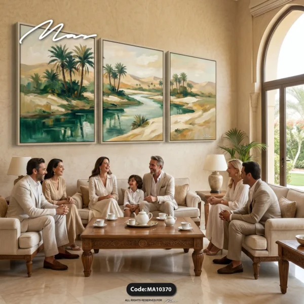 Palm Oasis in Three