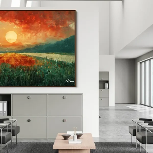 Sunset over the Fields