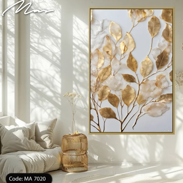 Golden Floral Lines
