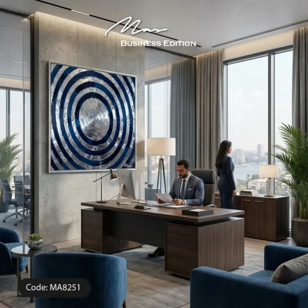 Circles in Blue